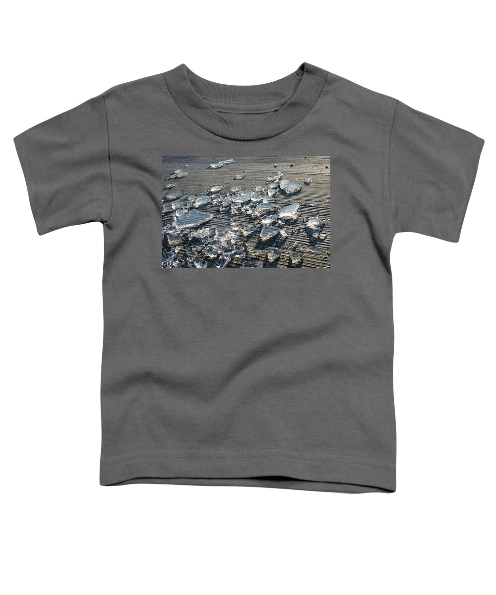 Ice Toddler T-Shirt featuring the photograph Shards Of Smashed Ice by Andreas Berthold