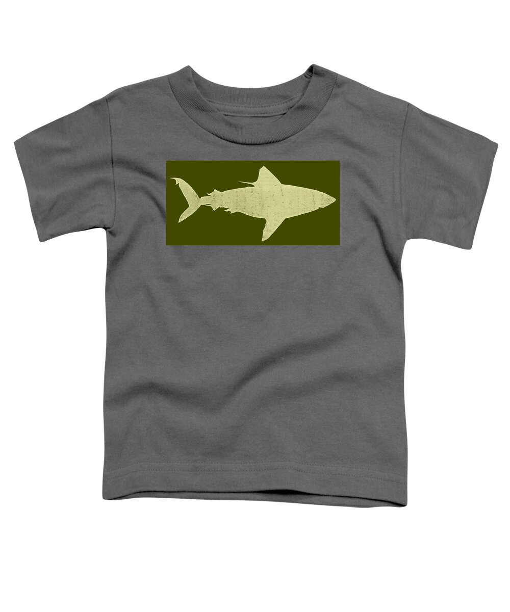 Shark Toddler T-Shirt featuring the digital art Shark by Michelle Calkins