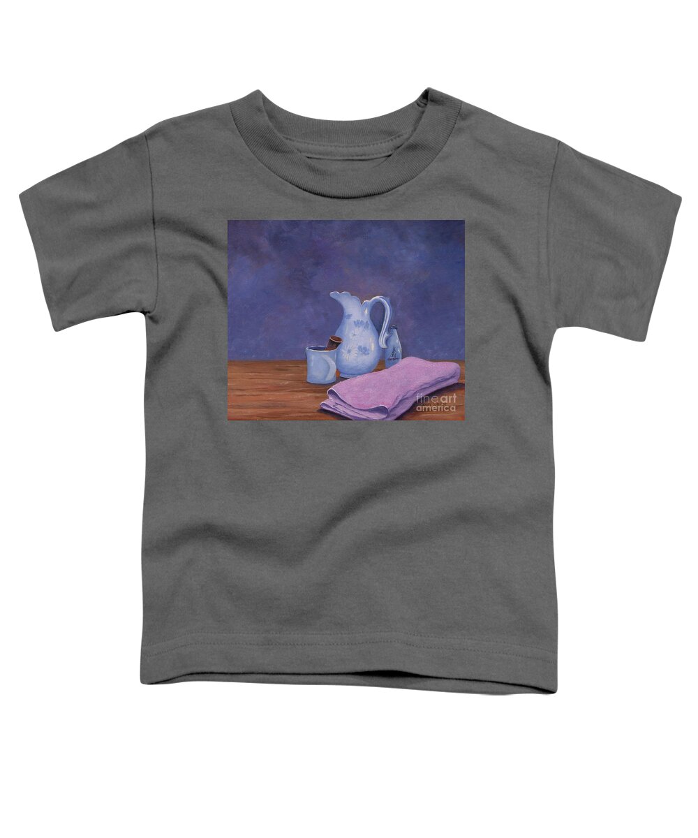 Still Life Toddler T-Shirt featuring the painting Shaving Mug by Jerry Walker