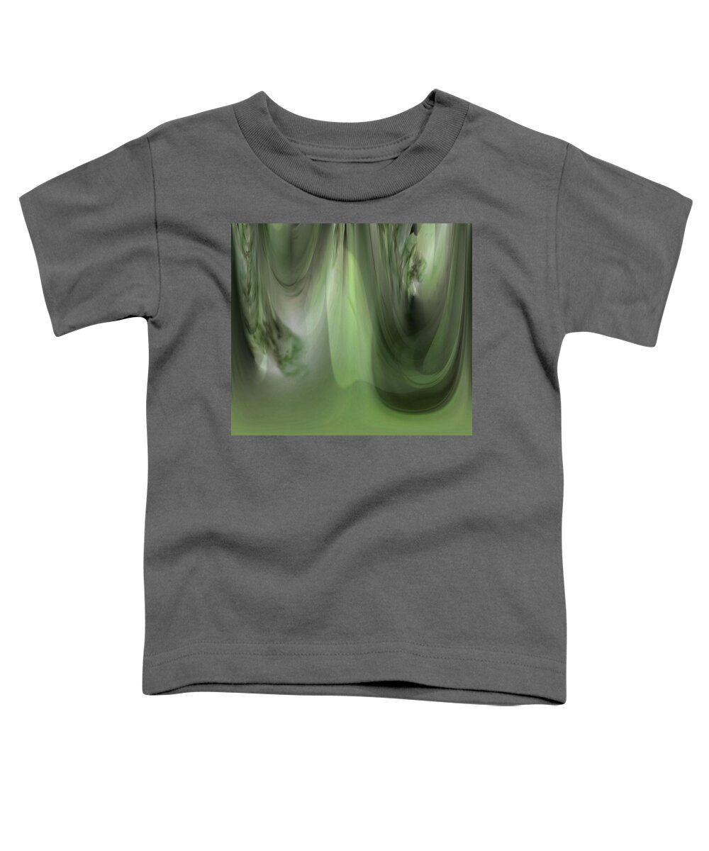 Sheer Green Toddler T-Shirt featuring the digital art Sheer Green by Maria Urso