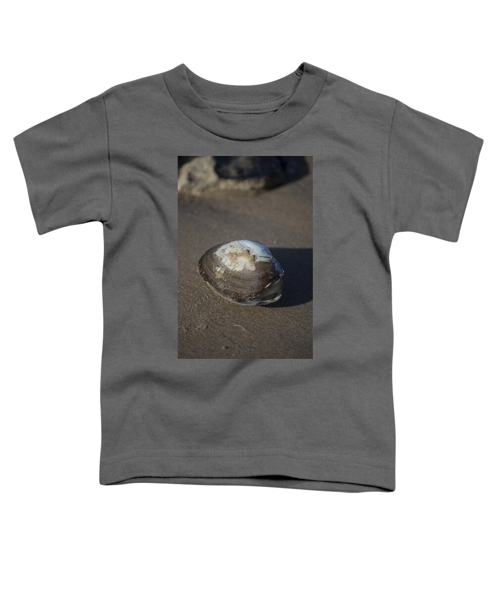 Sea Shell Toddler T-Shirt featuring the photograph Shell or someone's dinner by Spikey Mouse Photography
