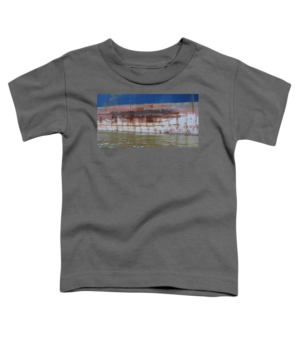 Ship Toddler T-Shirt featuring the photograph Ship Rust 4 by Anita Burgermeister