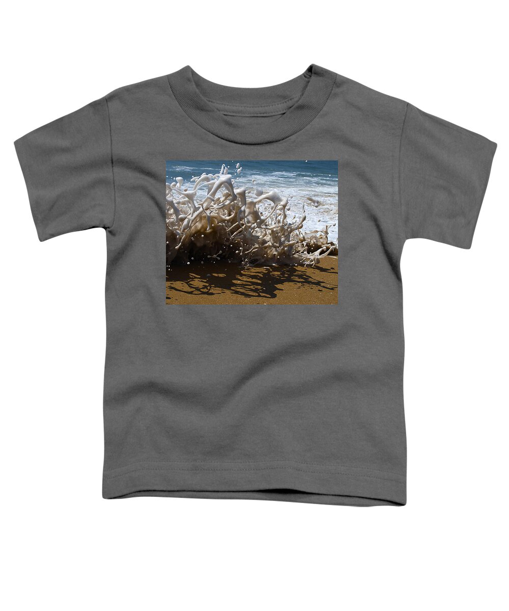Surf Toddler T-Shirt featuring the photograph Shorebreak - The Wedge by Joe Schofield
