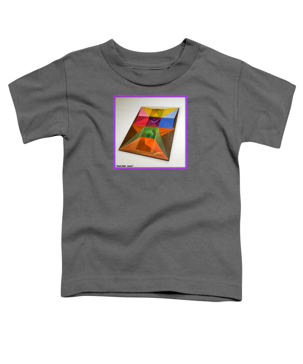 Spirituality Toddler T-Shirt featuring the painting Shot Shift - Salut 2 by Michael Bellon