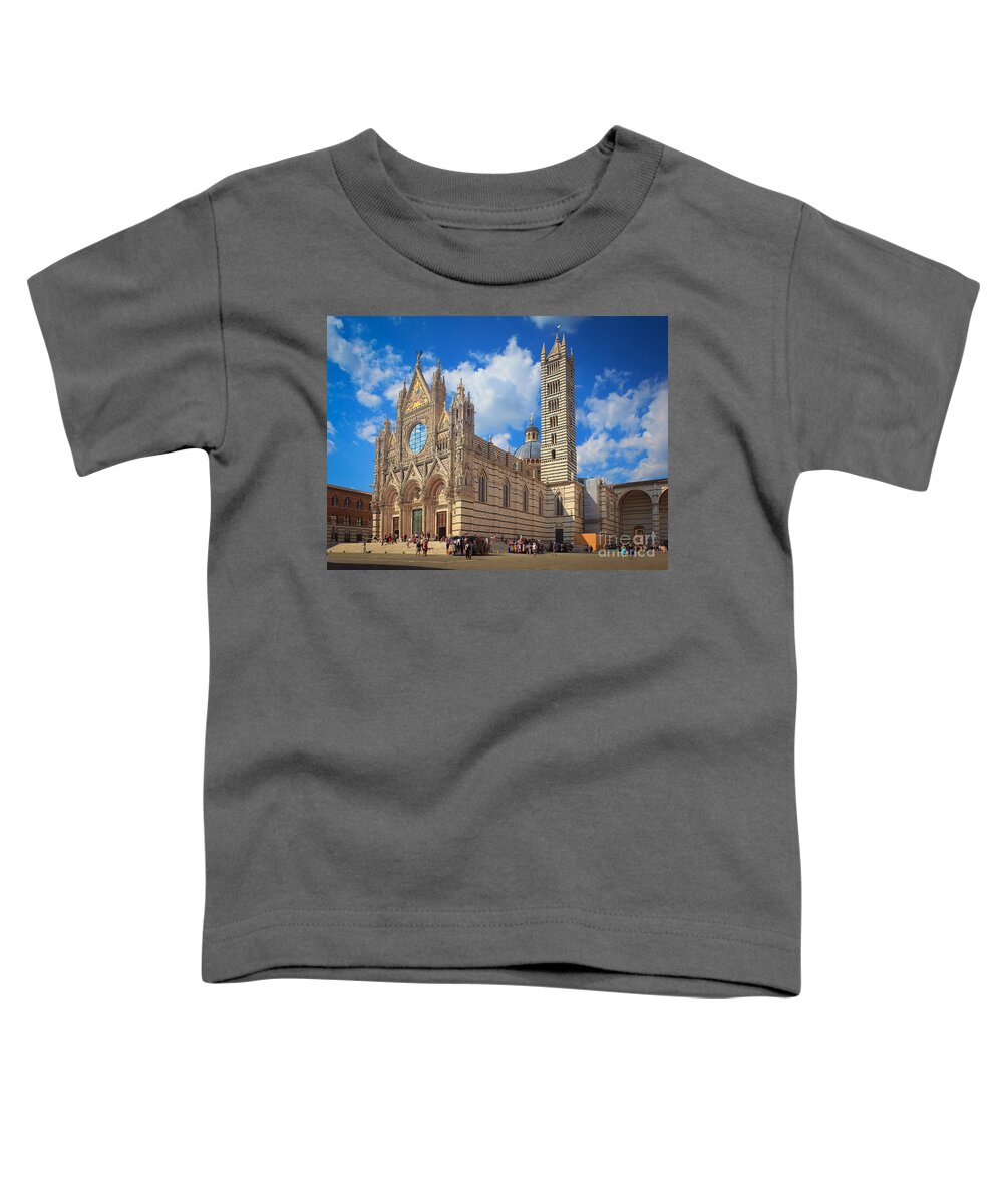 Christianity Toddler T-Shirt featuring the photograph Siena Duomo by Inge Johnsson