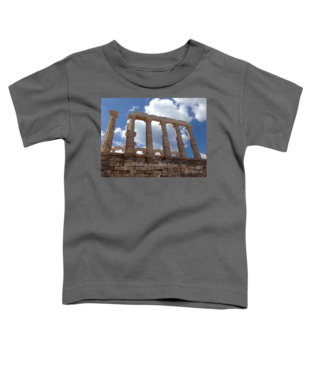 Temple Of Poseidon Toddler T-Shirt featuring the photograph Silhouette by Denise Railey