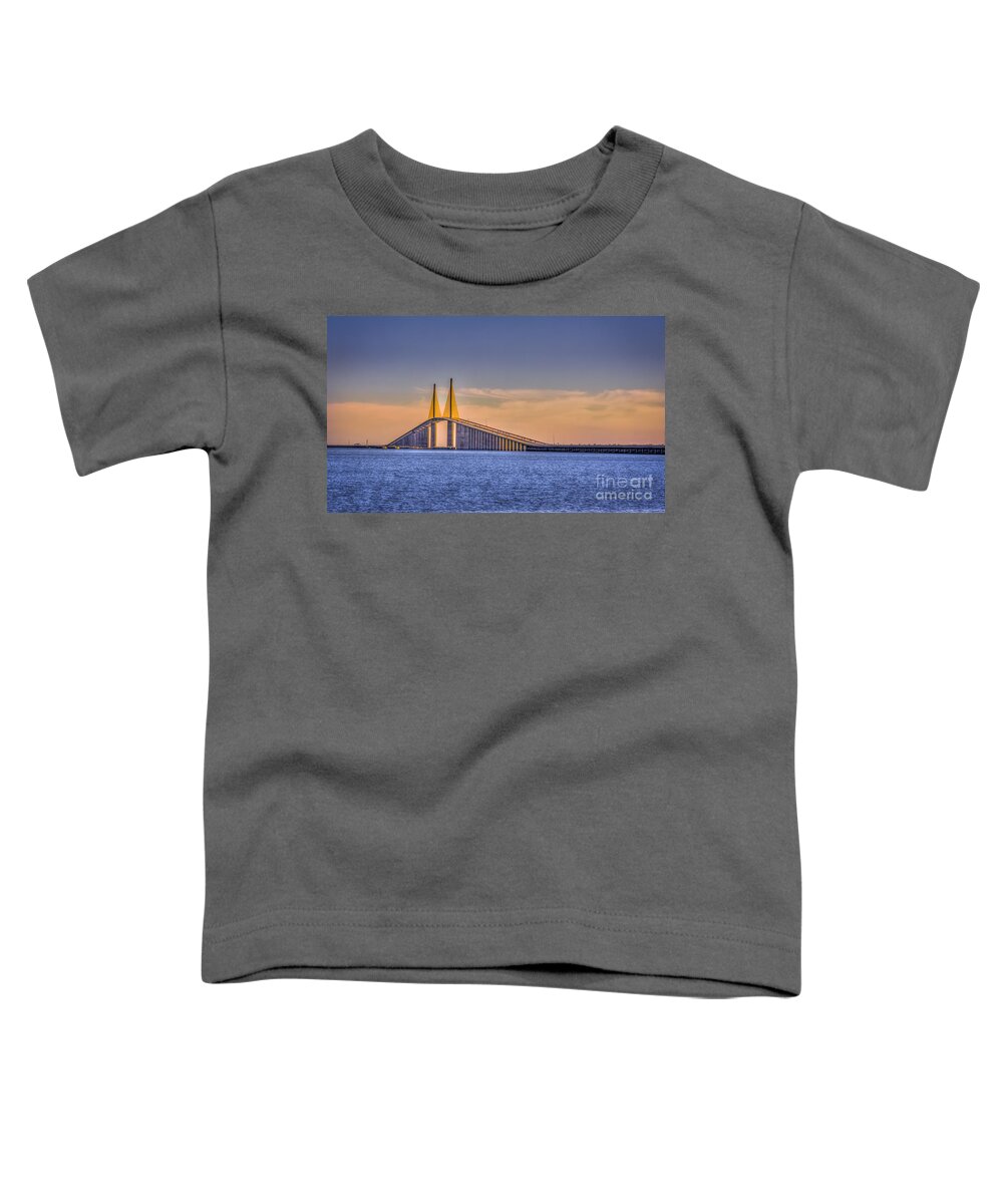 Skyway Bridge Toddler T-Shirt featuring the photograph Skyway Bridge by Marvin Spates