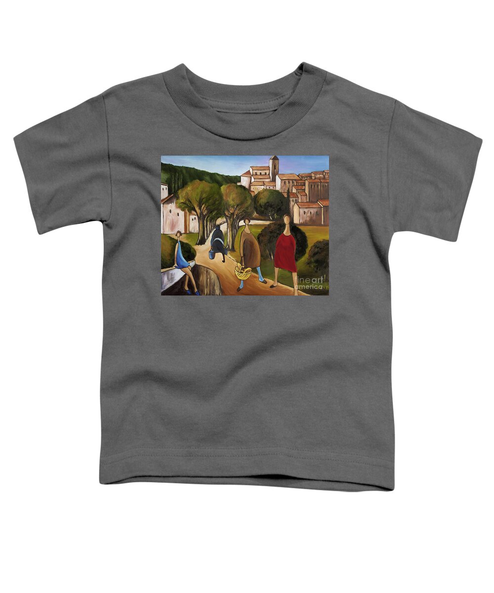 Le Provence Art Print Toddler T-Shirt featuring the painting Slice Of Life 2 Provence by William Cain