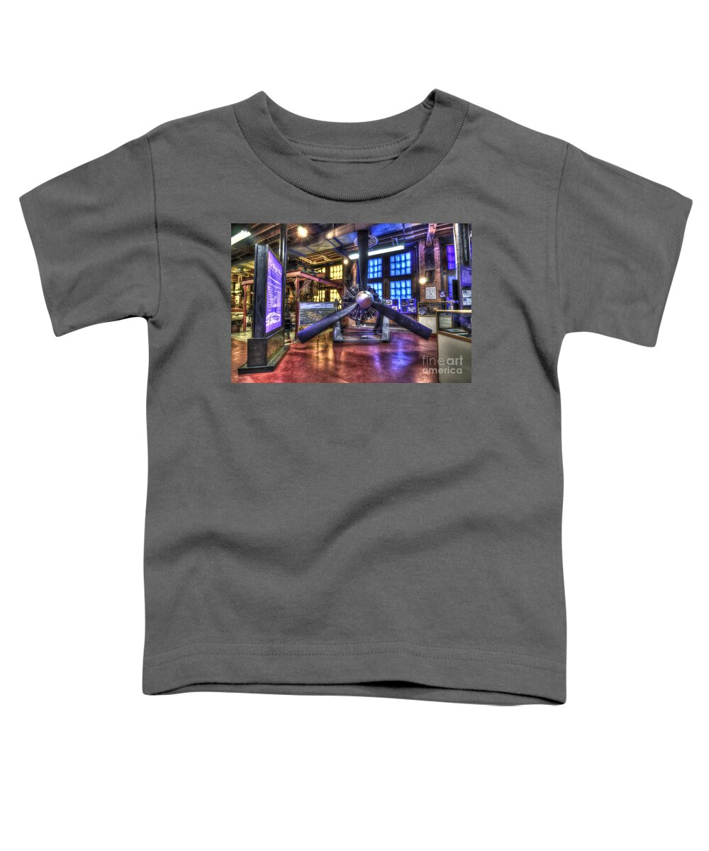 Hdr Toddler T-Shirt featuring the photograph Spirit of St.Louis Engine by Anthony Sacco