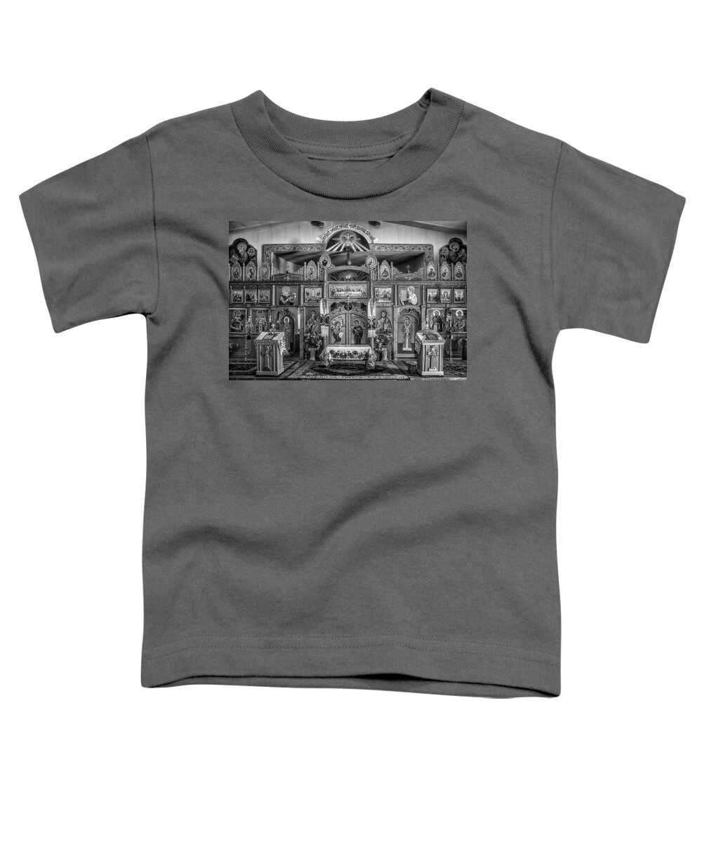 Church Toddler T-Shirt featuring the photograph St. John the Baptist Romanian Orthodox Church by Priscilla Burgers