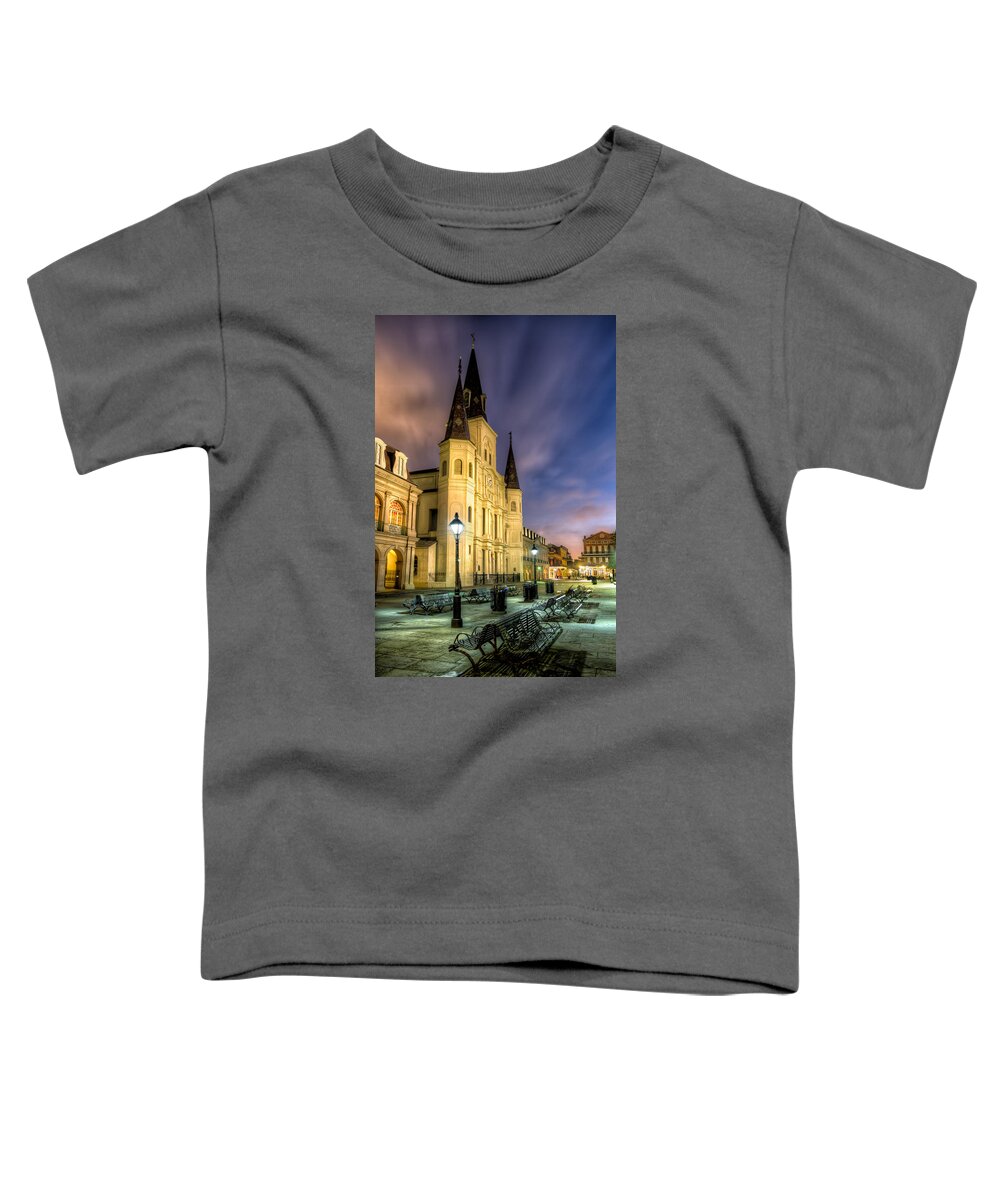 Tim Stanley Toddler T-Shirt featuring the photograph St. Louis Cathedral at Dawn by Tim Stanley
