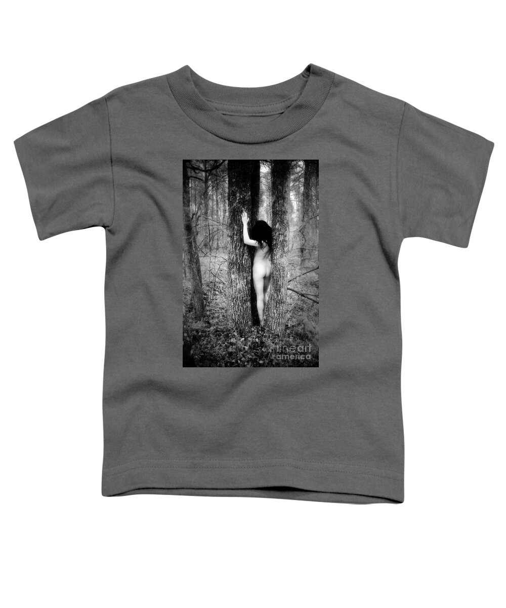 Nude Toddler T-Shirt featuring the photograph Stacy and The Tree by Lindsay Garrett