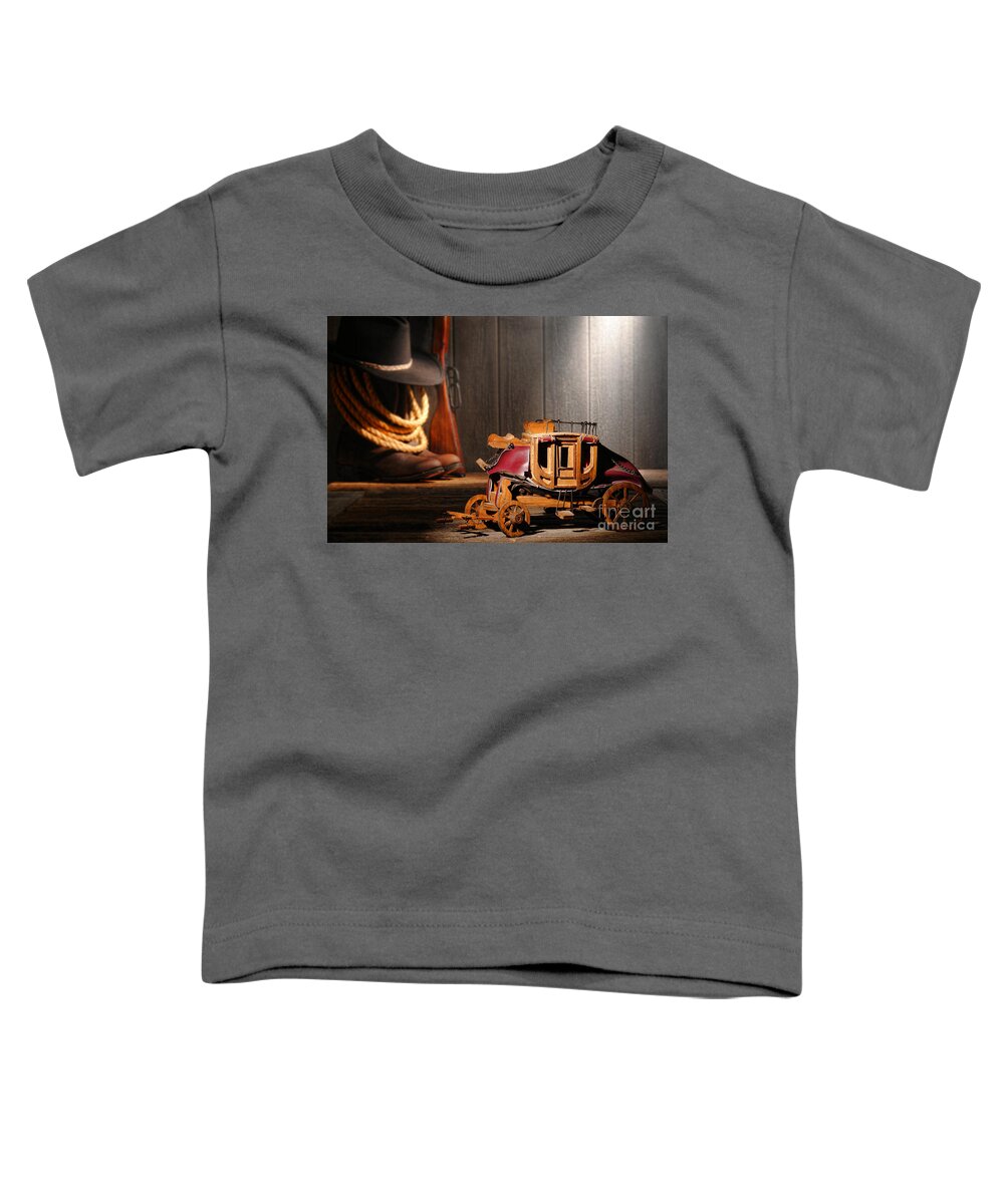 Stagecoach Toddler T-Shirt featuring the photograph Stagecoach Dream by Olivier Le Queinec