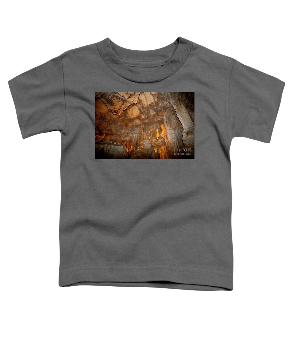 Geology Toddler T-Shirt featuring the photograph Stalactites In Lehman Cave, Great Basin by Ron Sanford