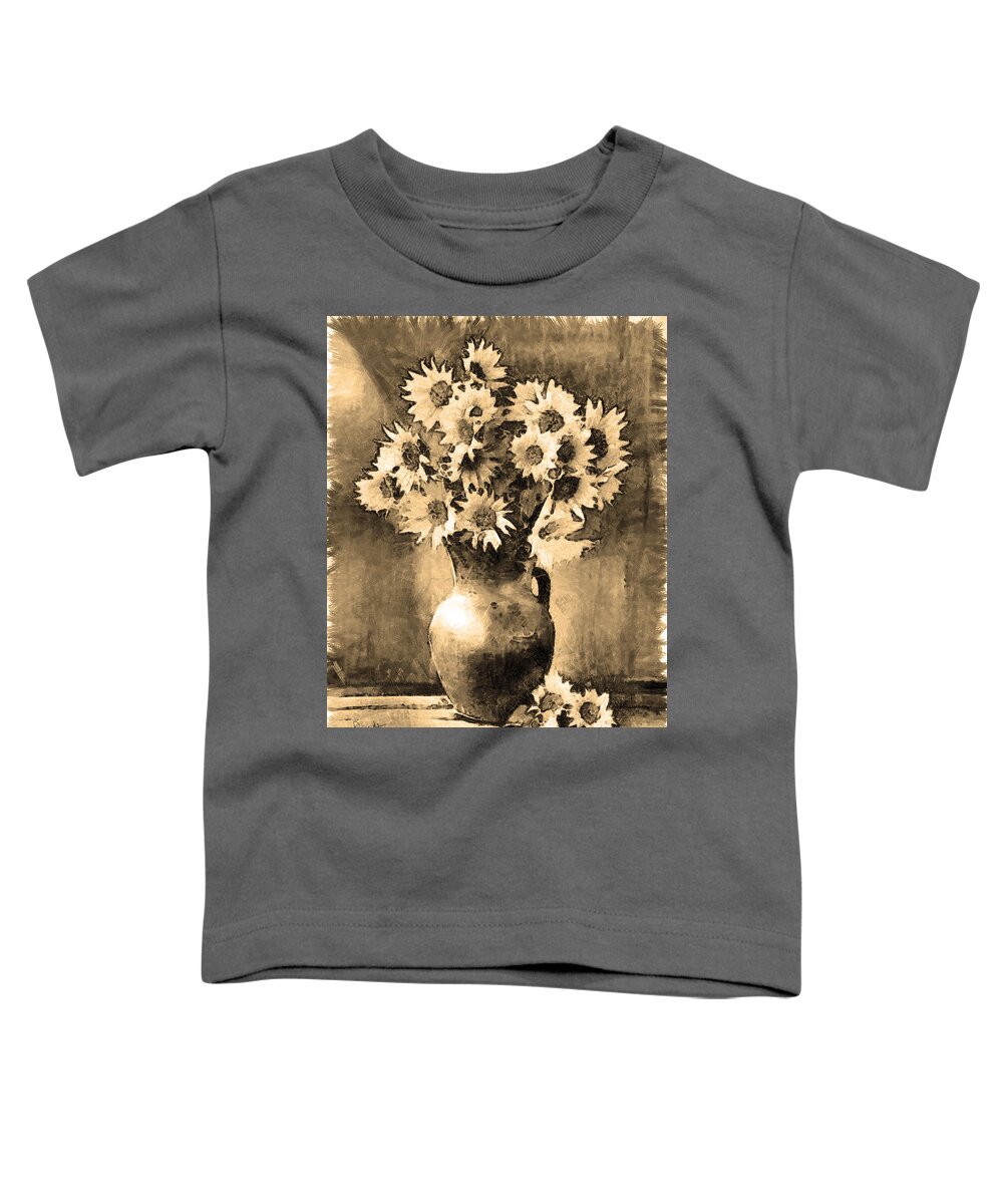 Rossidis Toddler T-Shirt featuring the painting Still life 4 by George Rossidis