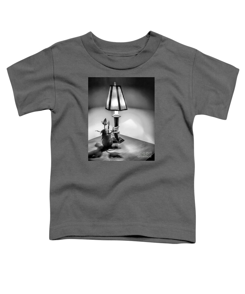 Black And White Toddler T-Shirt featuring the photograph Still LIfe in Cambodia by Jennie Breeze