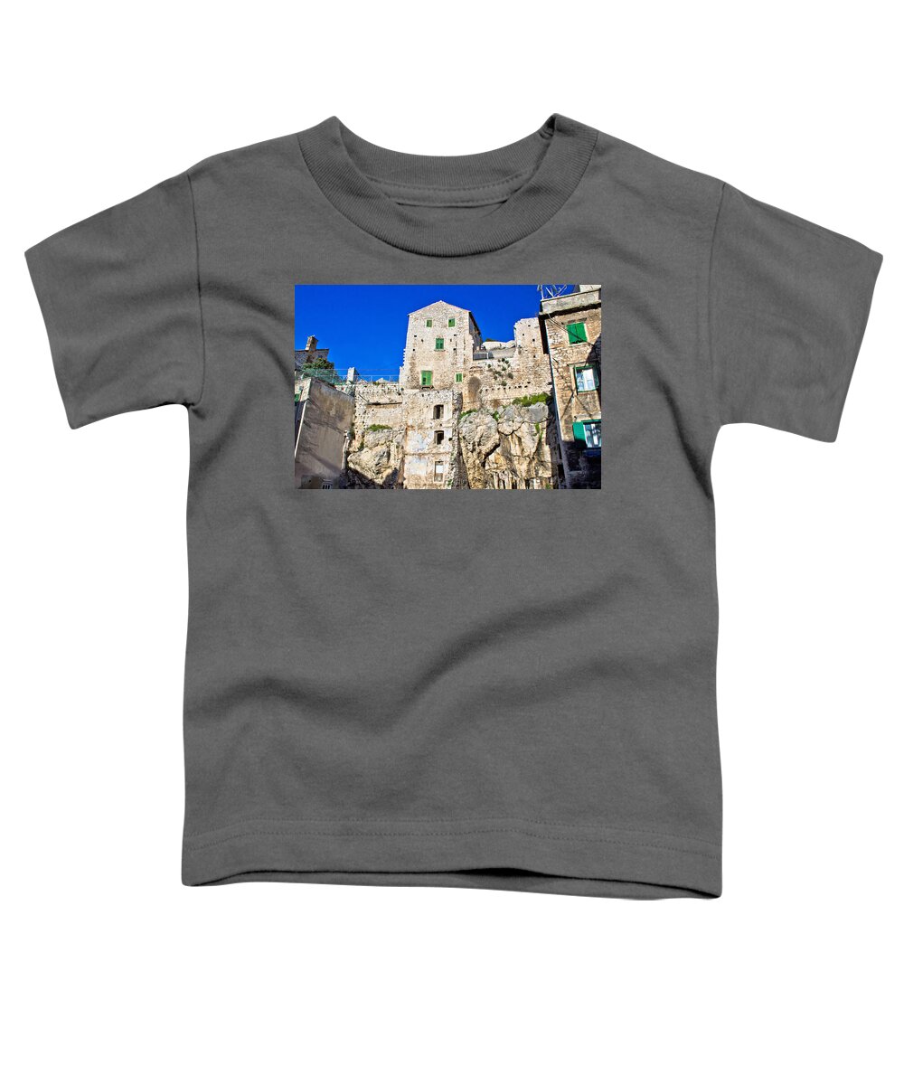 Croatia Toddler T-Shirt featuring the photograph Stone house on the rock by Brch Photography