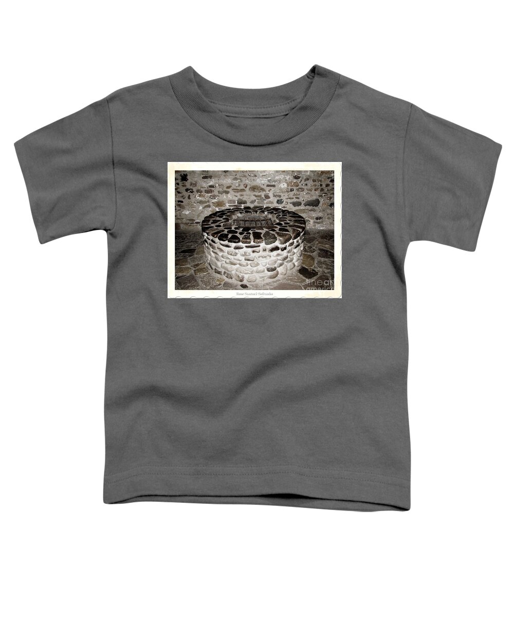 Fire-pit Toddler T-Shirt featuring the photograph Stone Well at Old Fort Niagara by Rose Santuci-Sofranko