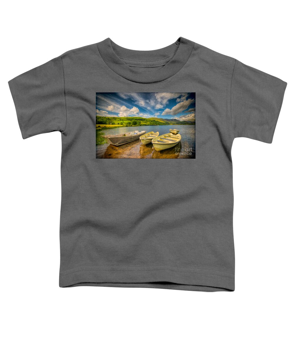 Boat Toddler T-Shirt featuring the photograph Summer Boating by Adrian Evans