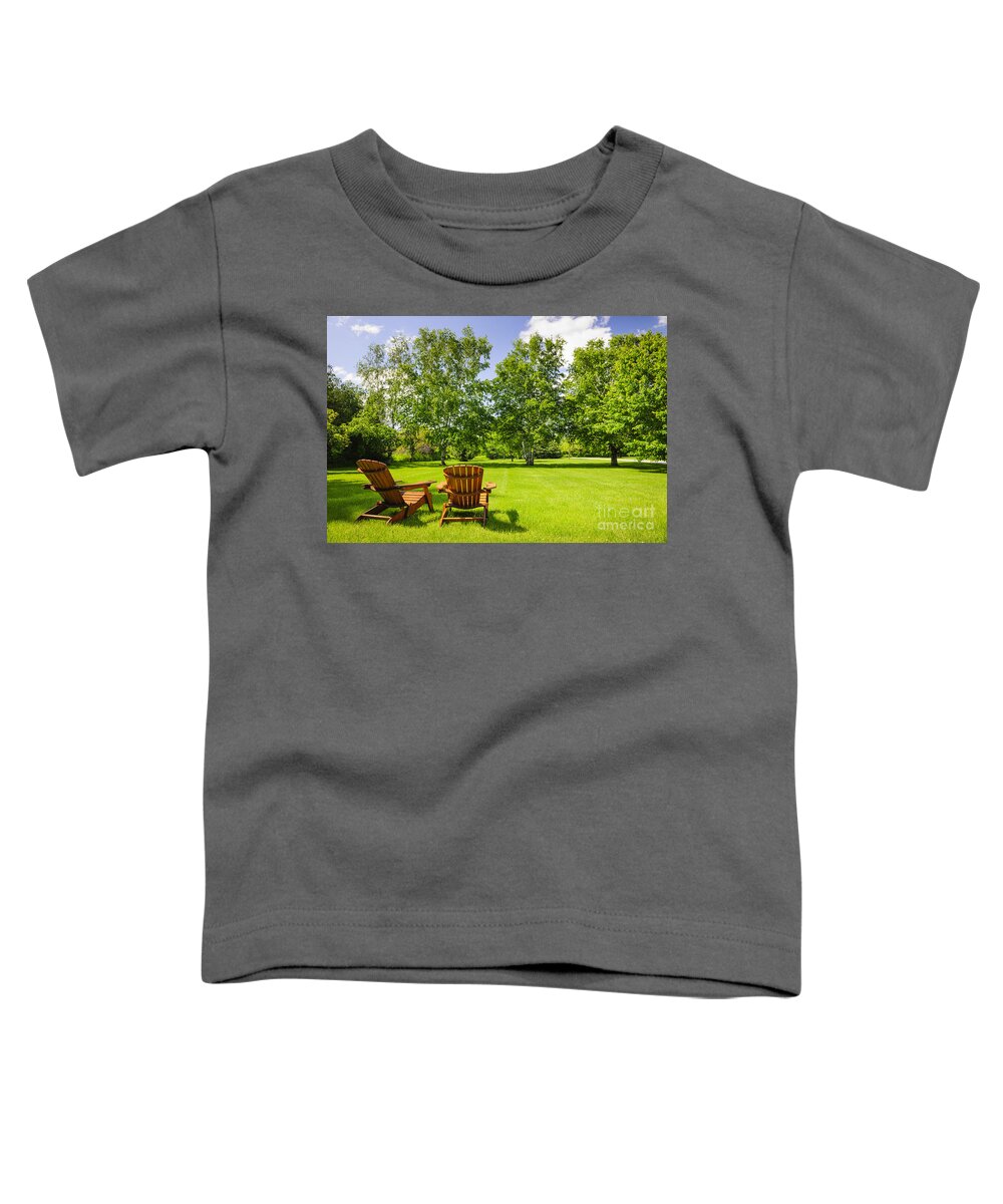 Chairs Toddler T-Shirt featuring the photograph Summer relaxing 5 by Elena Elisseeva