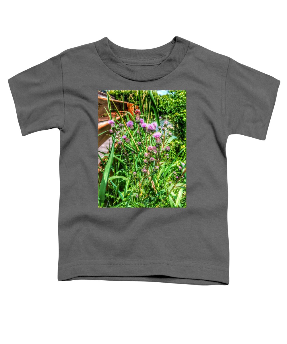 Summer Toddler T-Shirt featuring the photograph Summer Wildflowers by Nick Heap