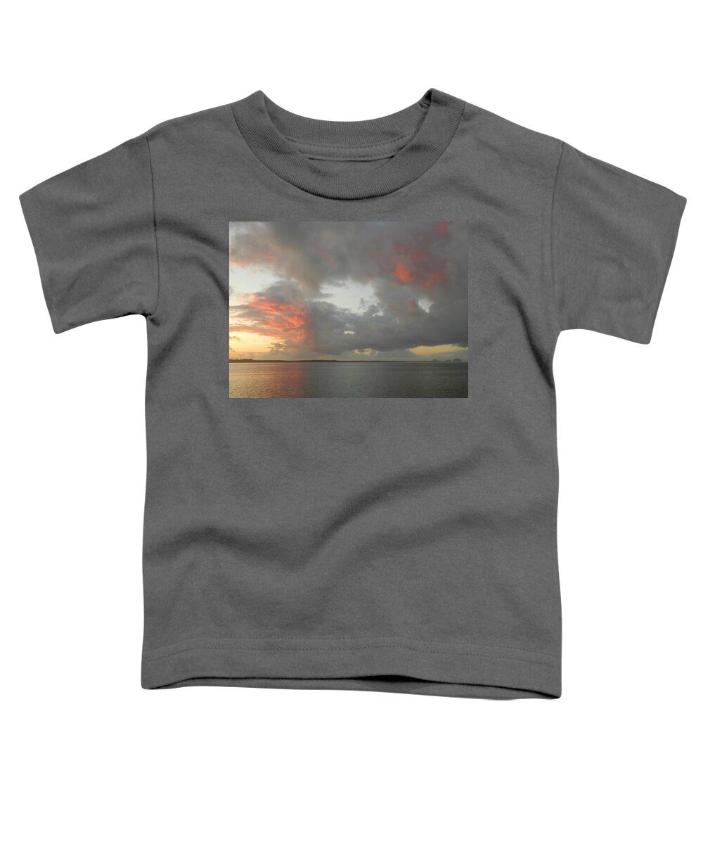 Sunset Toddler T-Shirt featuring the photograph Sunset Before Funnel Cloud 2 by Gallery Of Hope 
