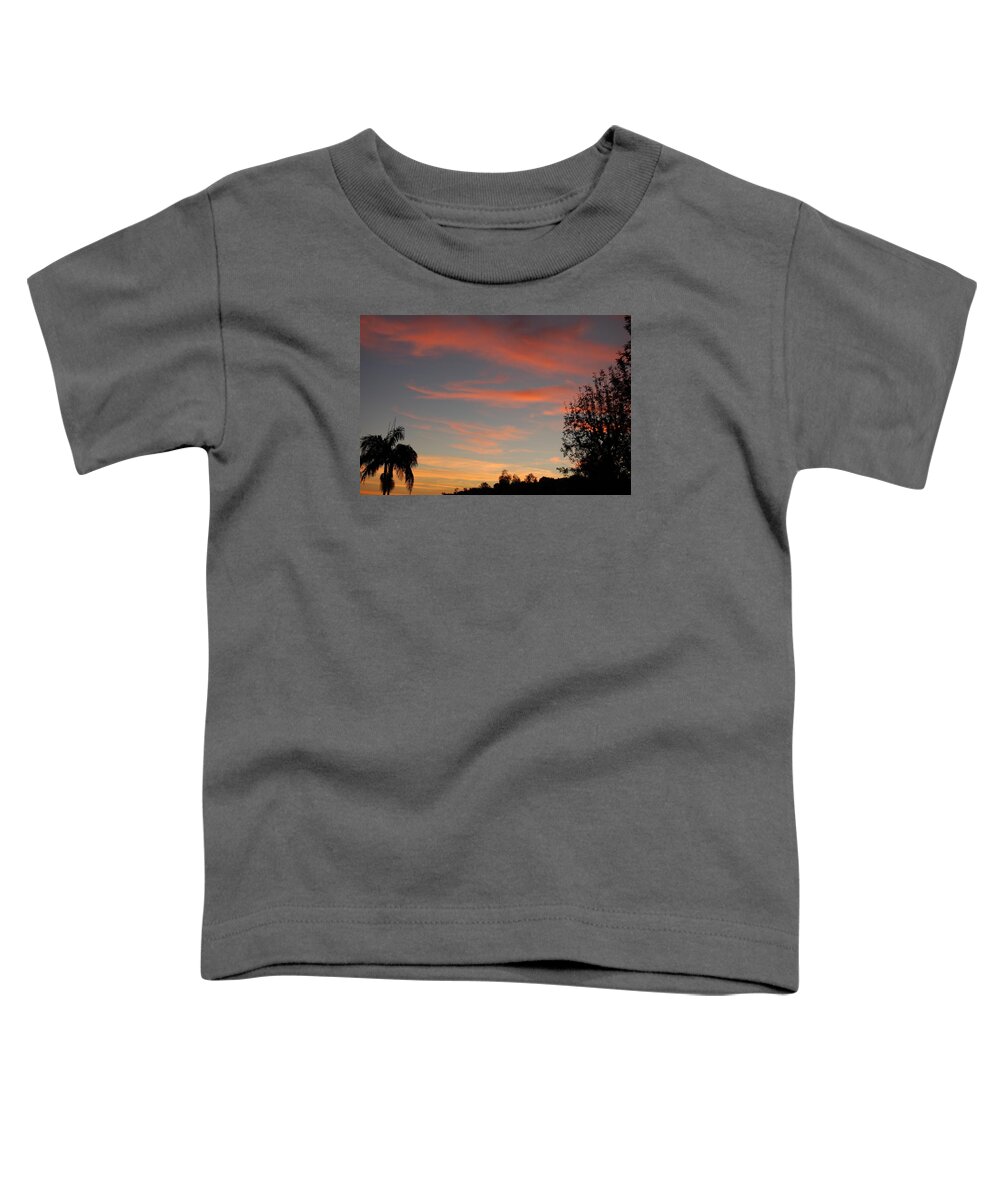 Linda Brody Toddler T-Shirt featuring the photograph Sunset Landscape XVI by Linda Brody