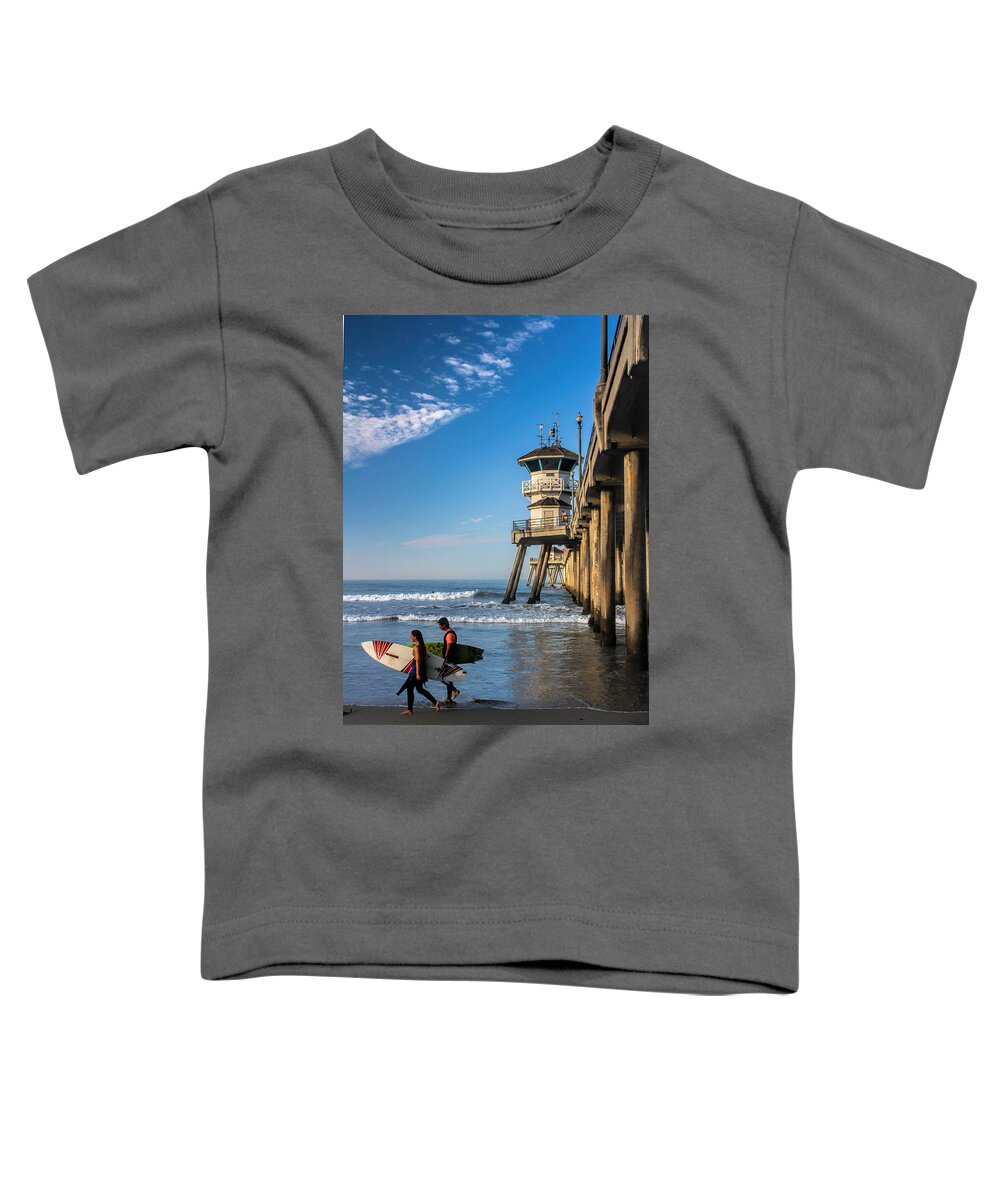 Water Toddler T-Shirt featuring the photograph Surf's up by Tammy Espino