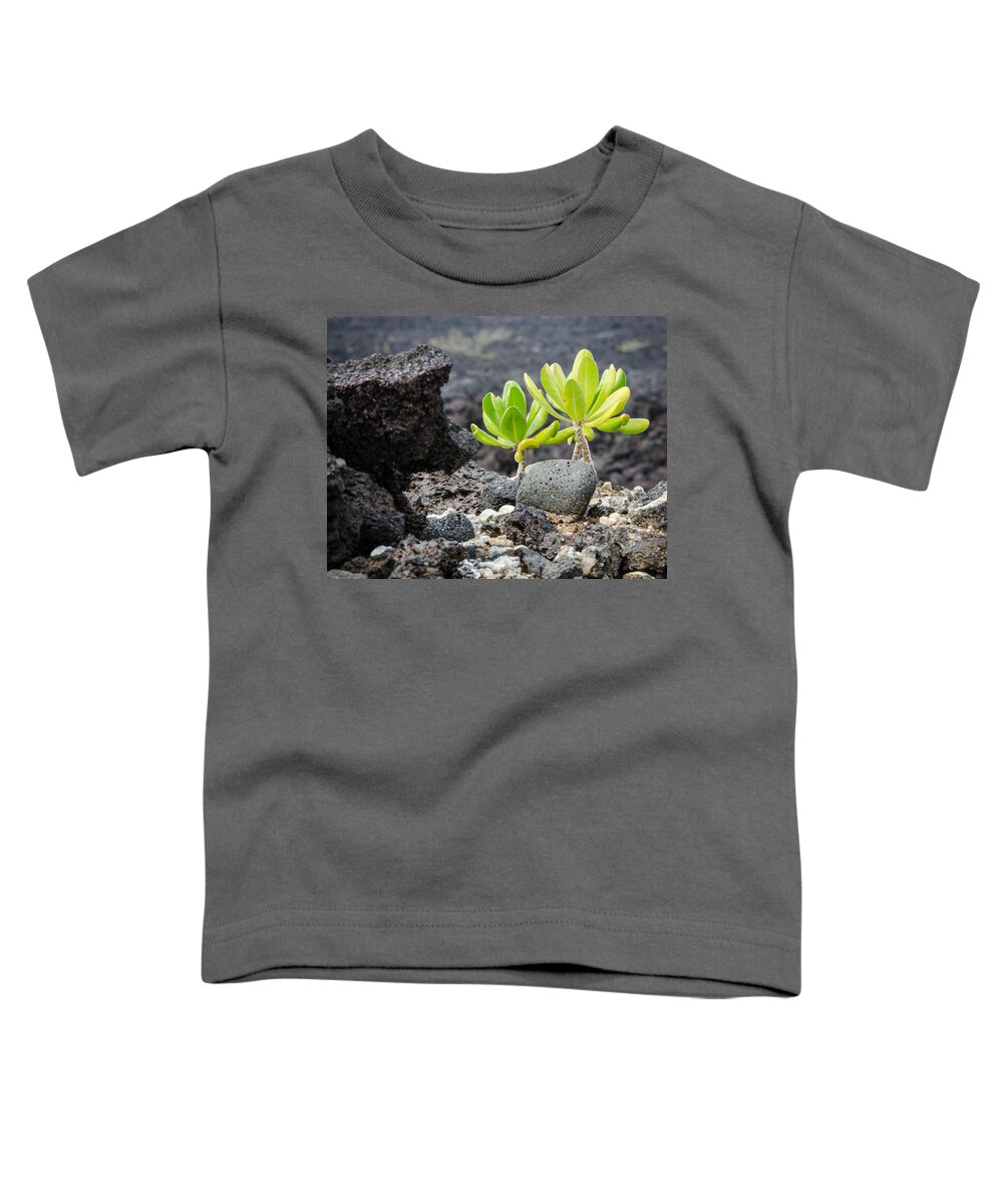 Lava Toddler T-Shirt featuring the photograph Survivors by Georgette Grossman