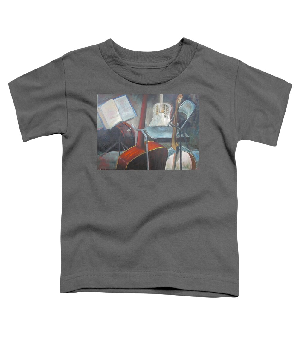 Music Toddler T-Shirt featuring the painting Take Five by Susan Richardson