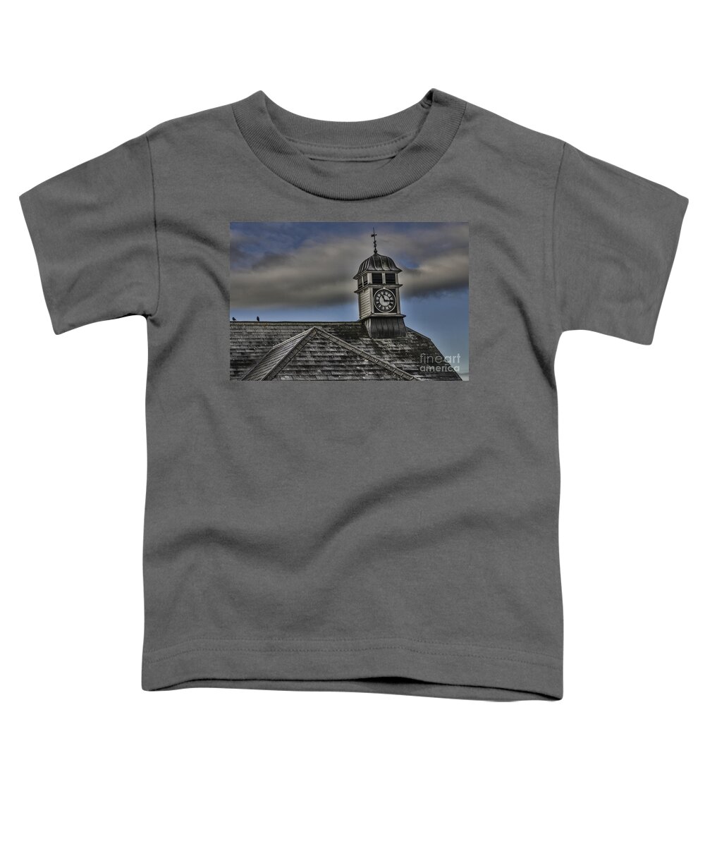 Talgarth Toddler T-Shirt featuring the photograph Talgarth Town Hall Clock by Steve Purnell