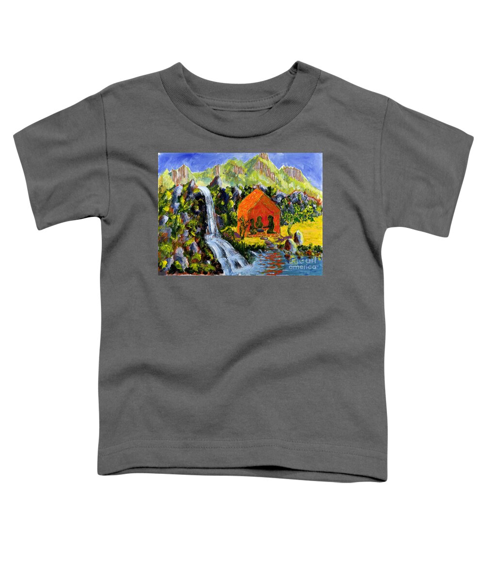 Tea Ceremony Toddler T-Shirt featuring the painting Tea Ceremony by Walt Brodis