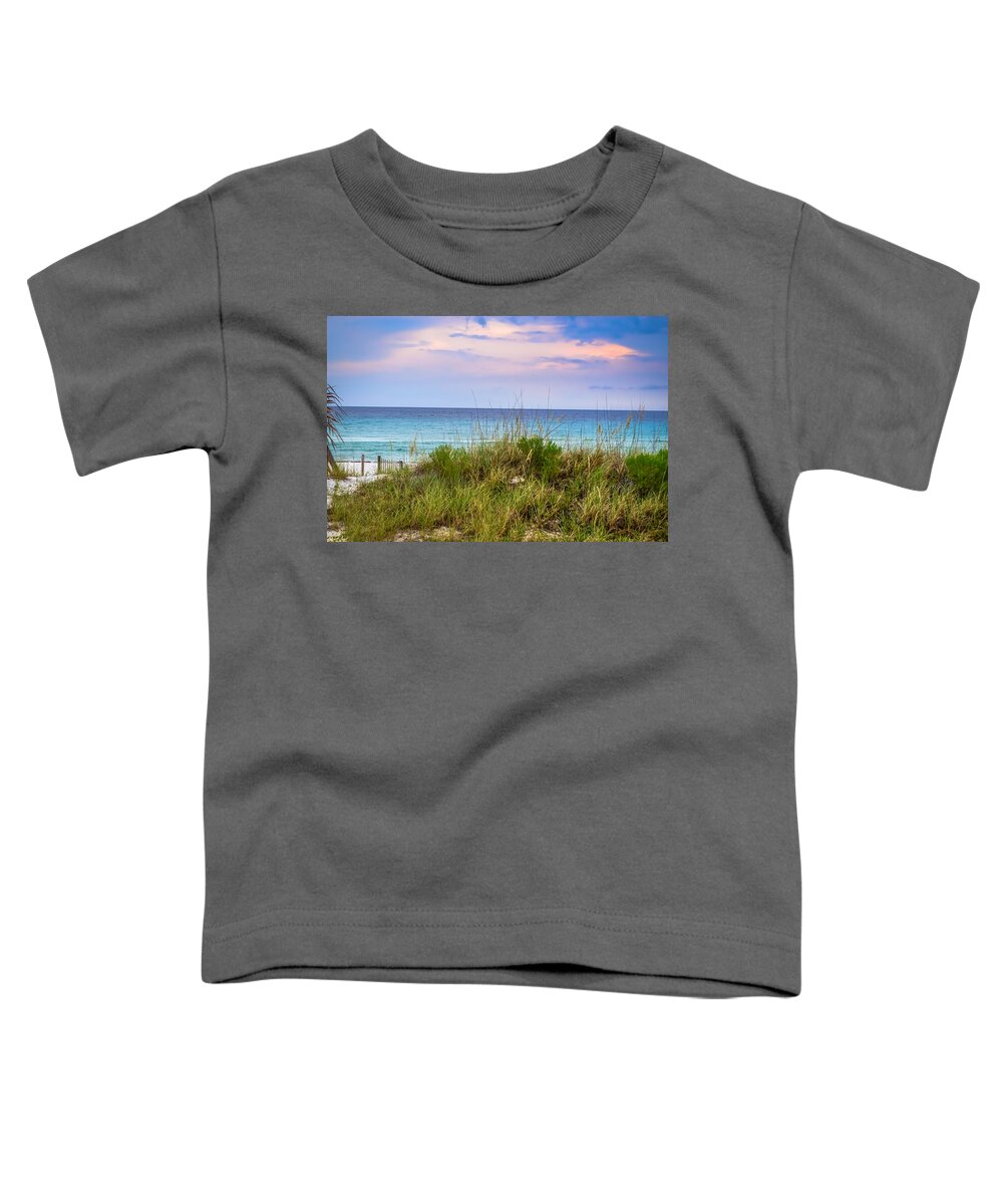Beach Toddler T-Shirt featuring the photograph the Beach is Calling Me by David Morefield