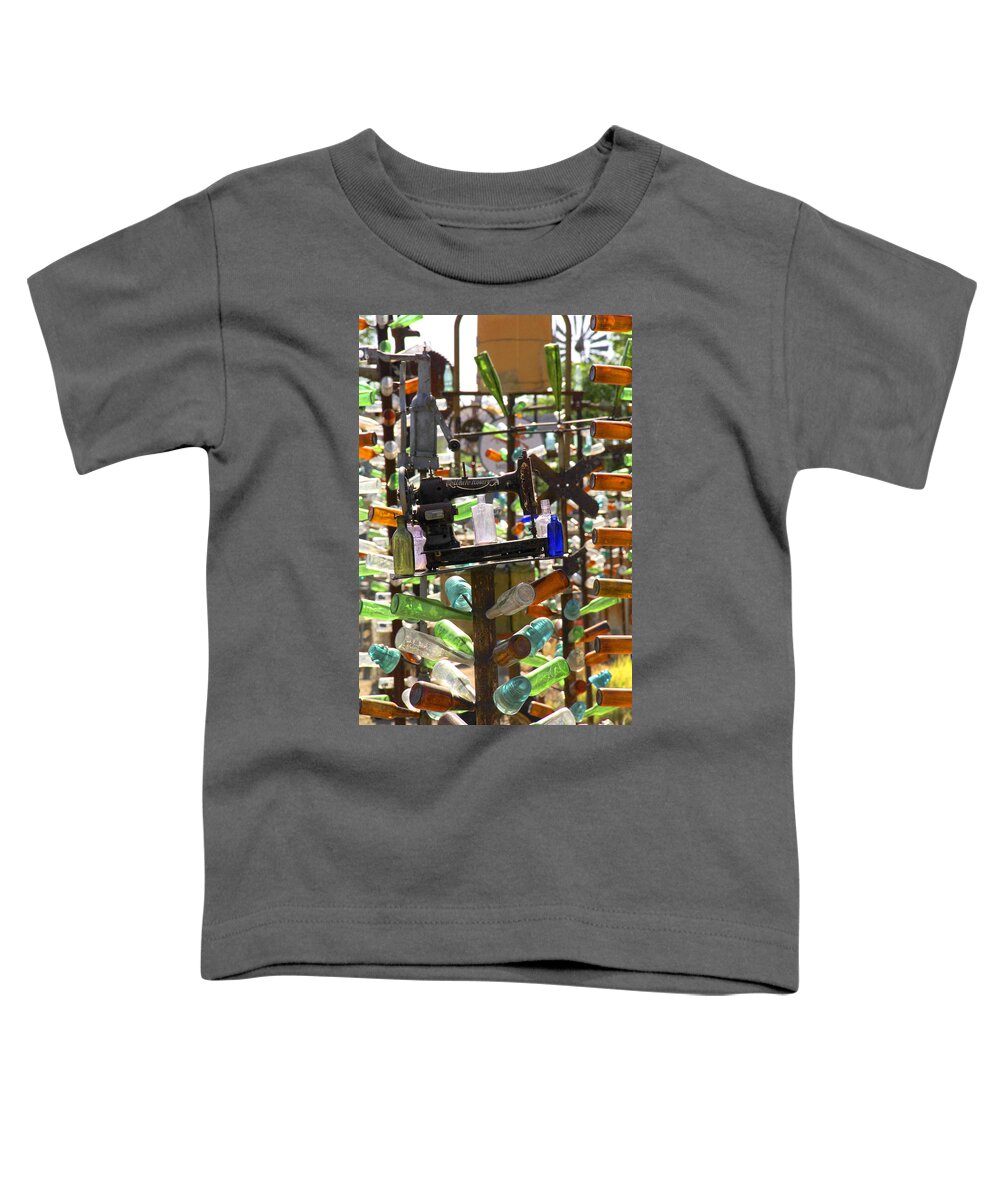 Southwest Toddler T-Shirt featuring the photograph The Bottle Tree Ranch by Mike McGlothlen