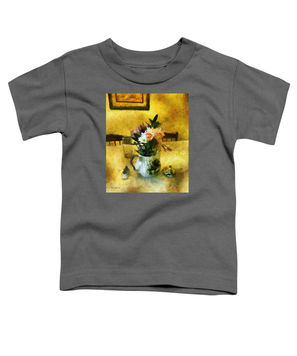 Still Life Toddler T-Shirt featuring the painting The Breakfast Table by RC DeWinter