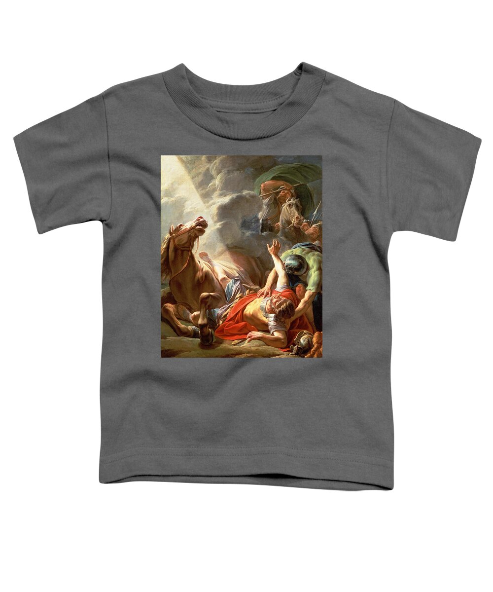 Nicolas Bernard Lepicie Toddler T-Shirt featuring the painting The Conversion of St Paul by Nicolas Bernard Lepicie