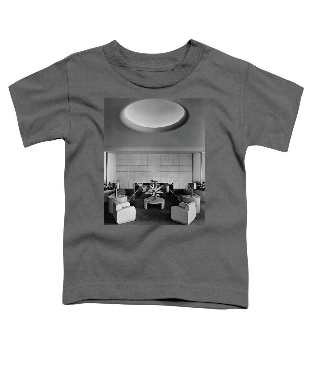Interior Toddler T-Shirt featuring the photograph The Executive Lounge At The Ford Exposition by Robert M. Damora