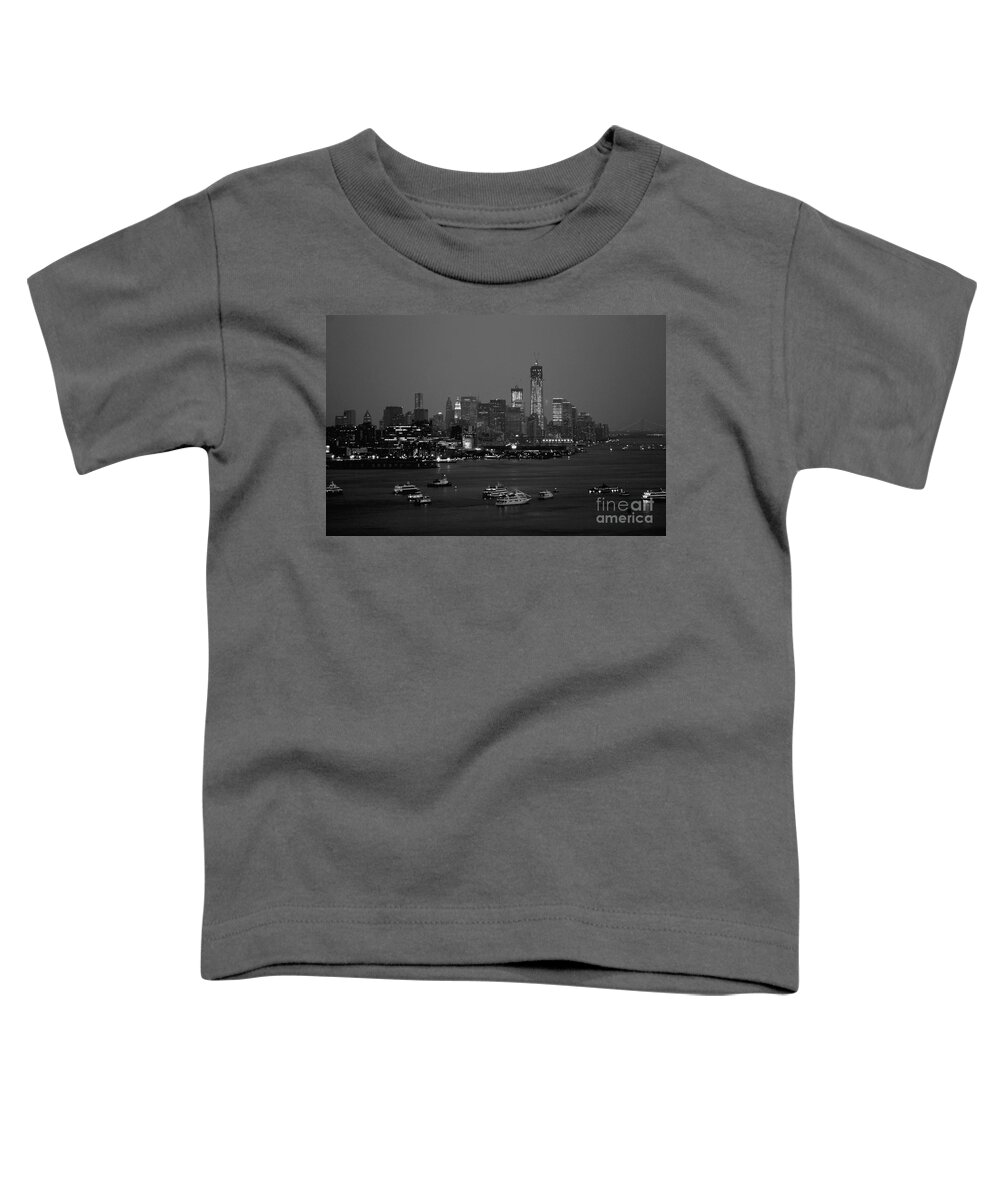 Nyc Toddler T-Shirt featuring the photograph The Hudson and Freedom Tower by Living Color Photography Lorraine Lynch