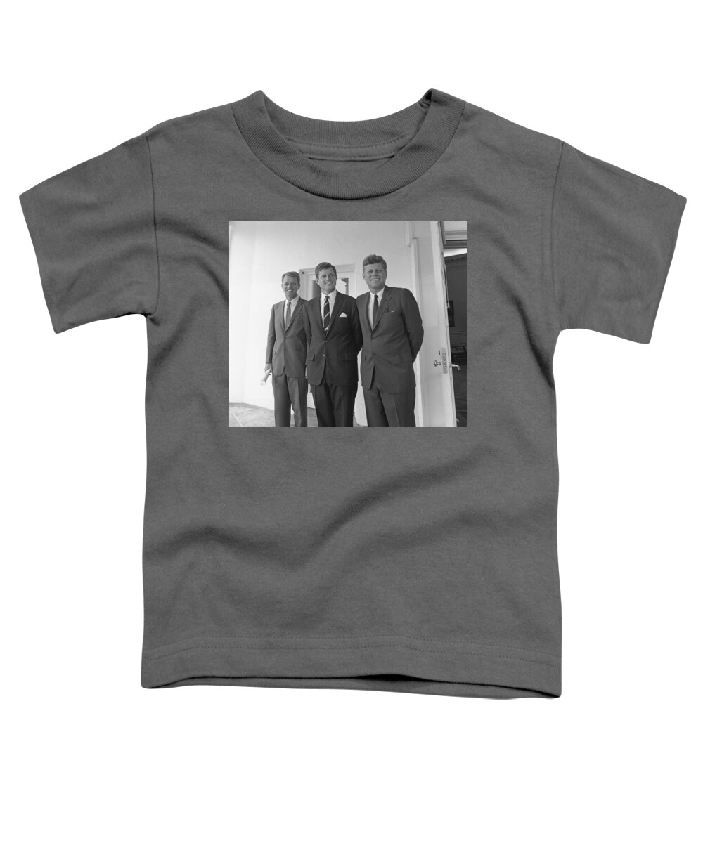  Jfk Toddler T-Shirt featuring the photograph The Kennedy Brothers by War Is Hell Store