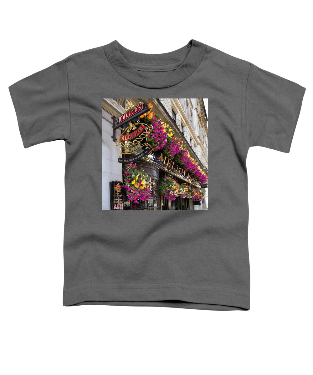 Pub Toddler T-Shirt featuring the photograph The Melton Mowbray by Shirley Mitchell