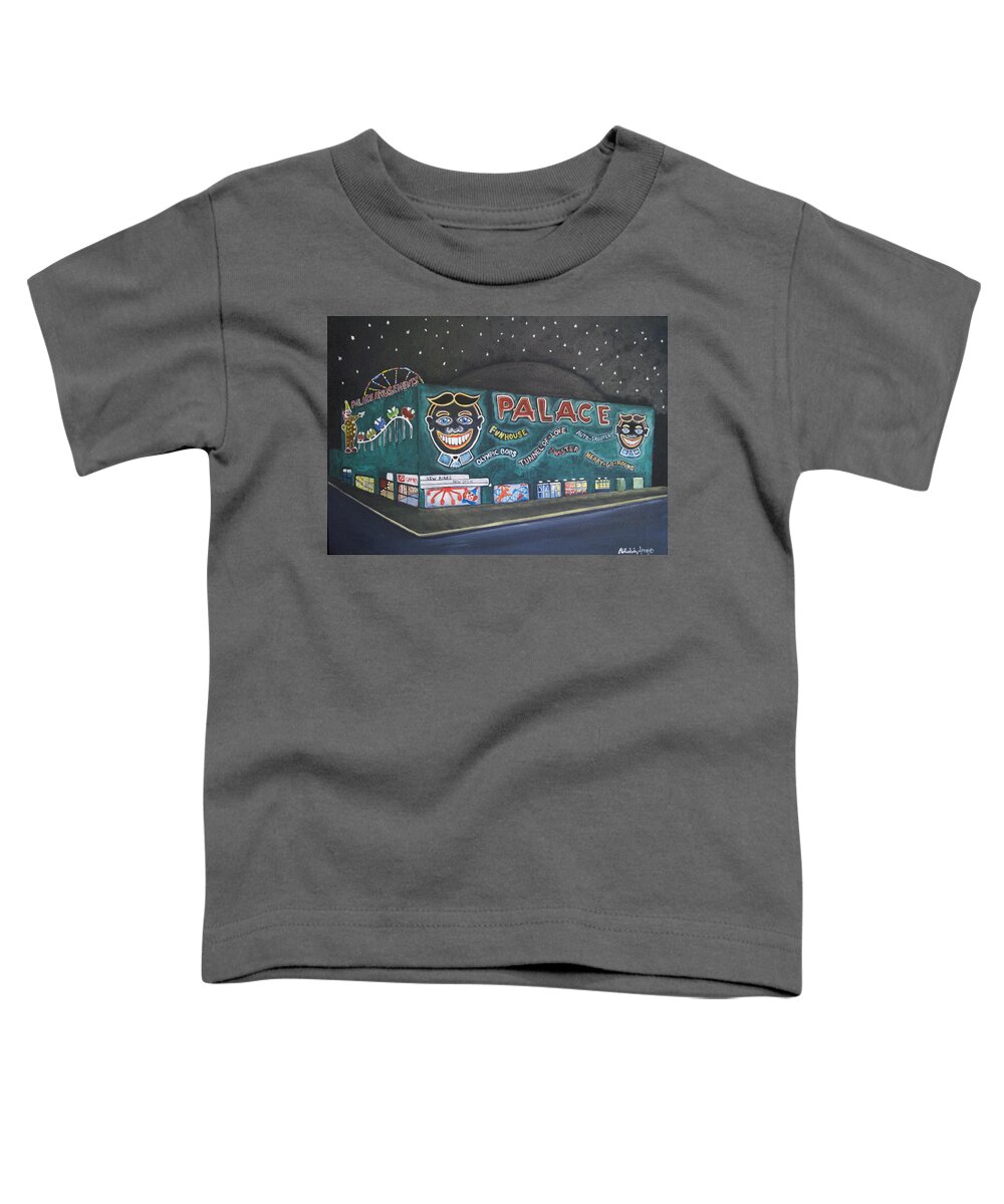 Tillie Toddler T-Shirt featuring the painting The Palace at Night by Patricia Arroyo