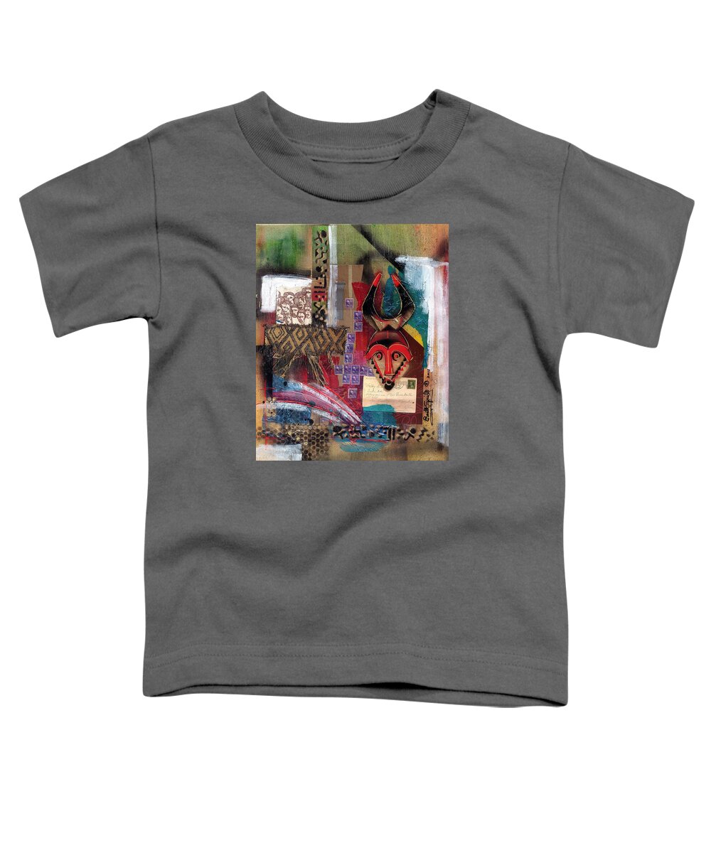 Everett Spruill Toddler T-Shirt featuring the painting The Paradox of Independence by Everett Spruill