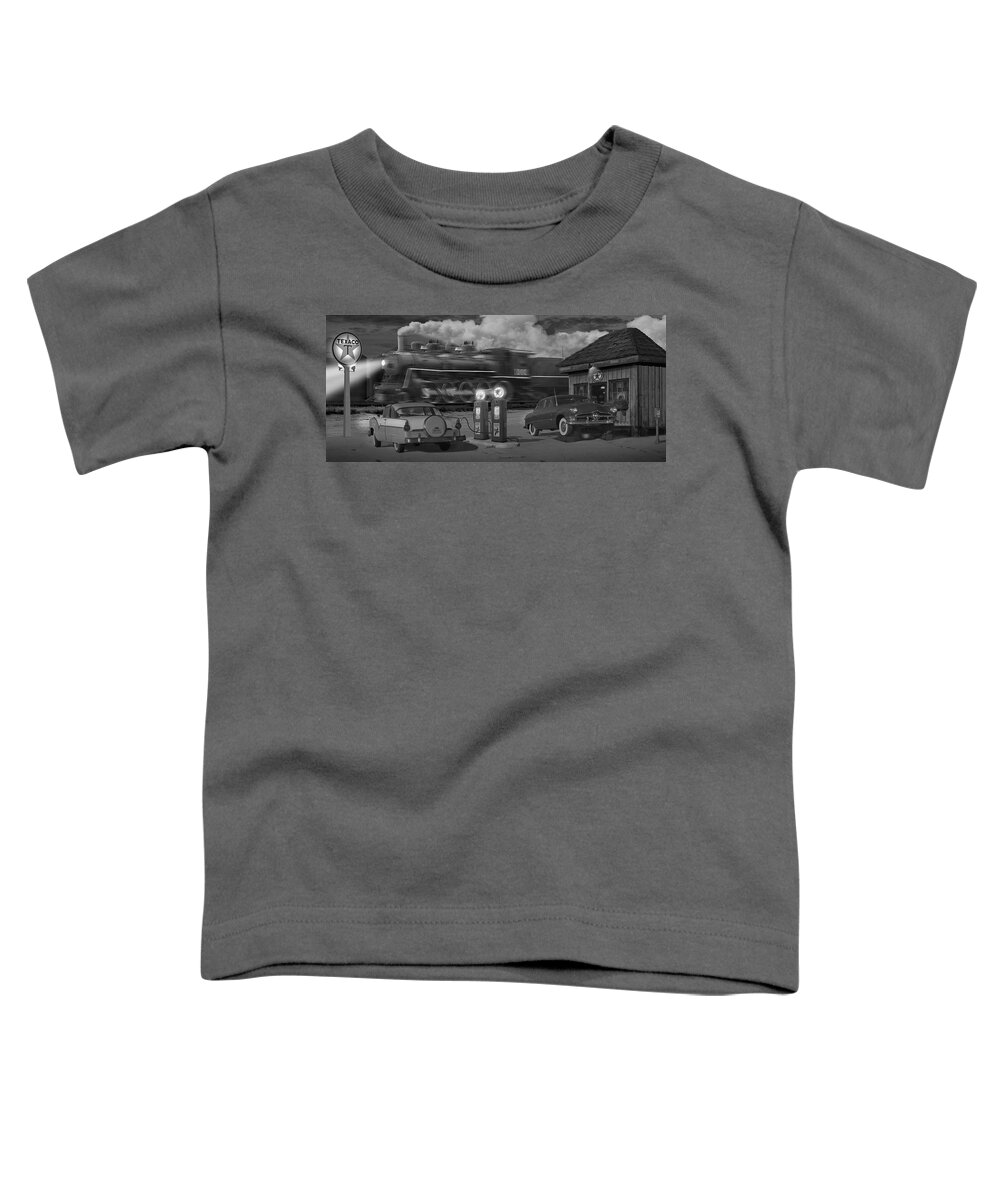 Transportation Toddler T-Shirt featuring the photograph The Pumps - Panoramic by Mike McGlothlen