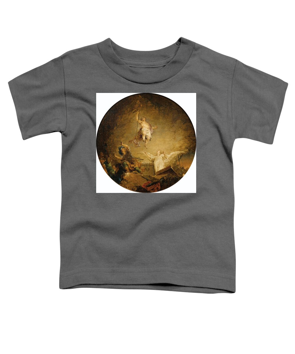 Januarius Zick Toddler T-Shirt featuring the painting The Resurrection by Januarius Zick