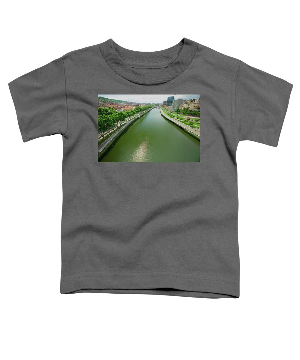 Photography Toddler T-Shirt featuring the photograph The River Ibaizabal, Located by Panoramic Images