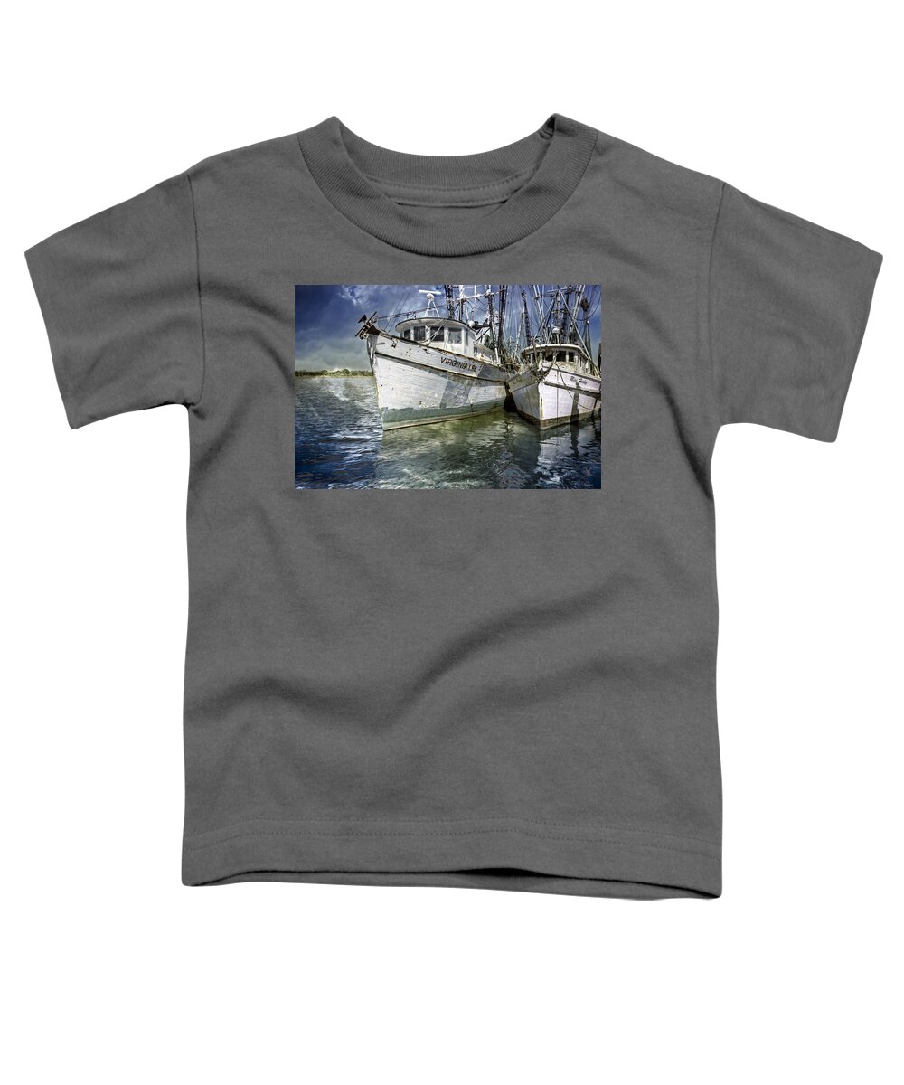 Boats Toddler T-Shirt featuring the photograph The Virginia Lee and the Miss Harley by Debra and Dave Vanderlaan