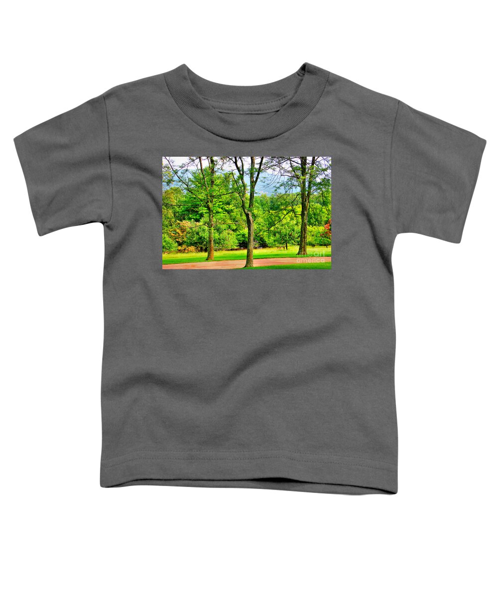 Trees Toddler T-Shirt featuring the photograph Three Of A Kind by Judy Palkimas