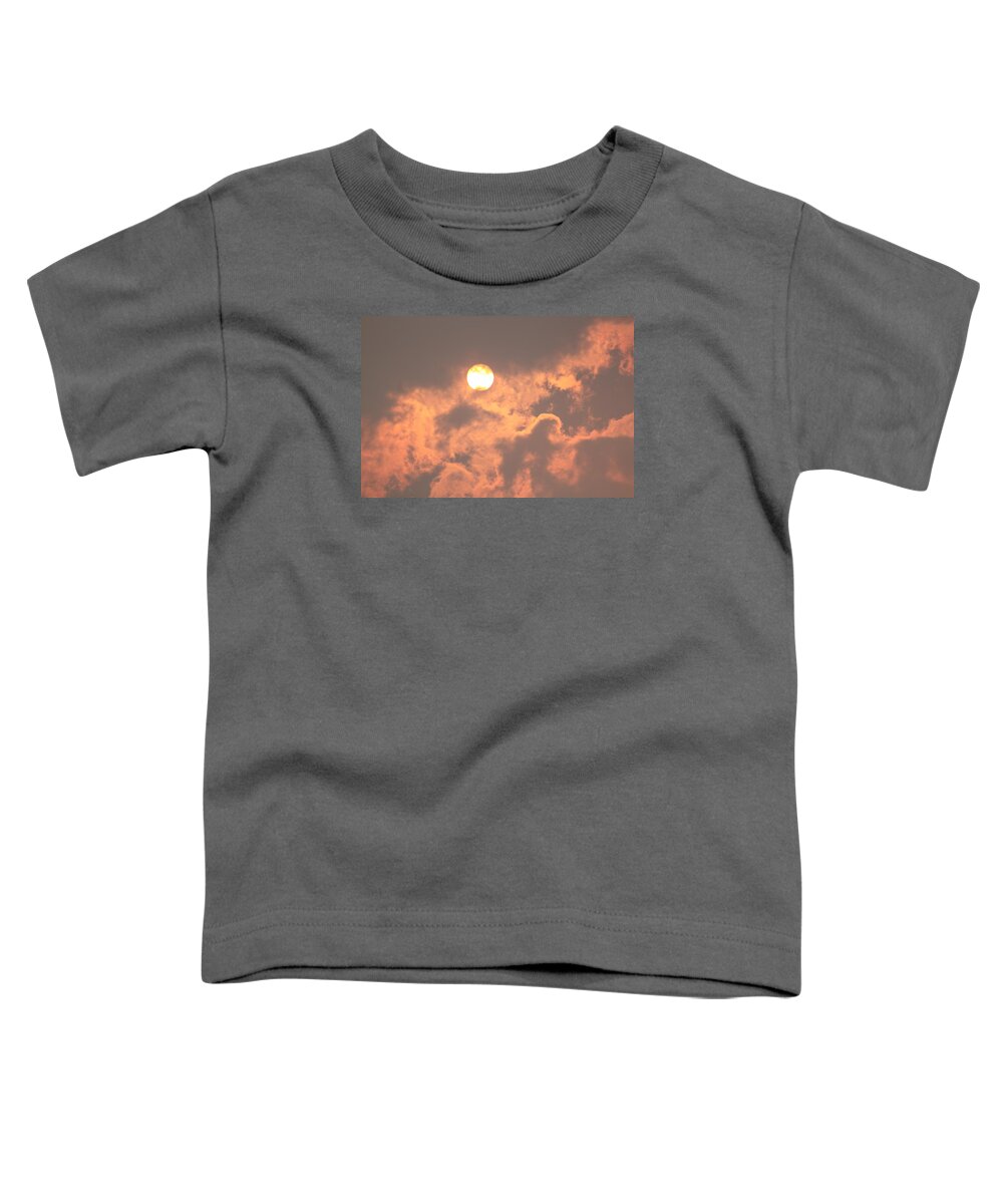 Sunset Toddler T-Shirt featuring the photograph Through the Smoke by Melanie Lankford Photography