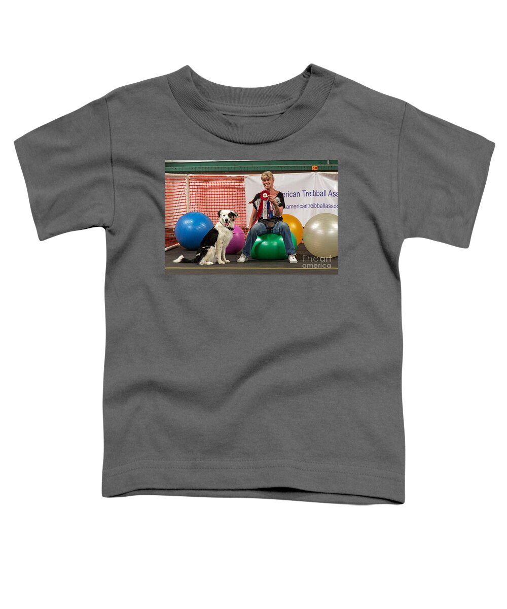  Toddler T-Shirt featuring the photograph Thyra Powers and Dixie by Fred Stearns