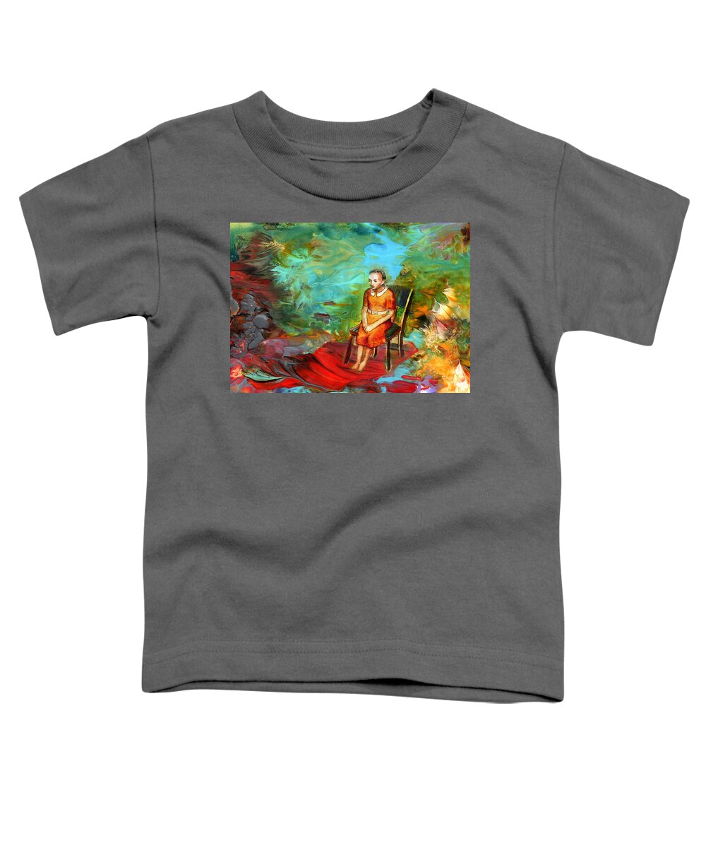 Fantasy Toddler T-Shirt featuring the painting To Be Or Not To Be by Miki De Goodaboom